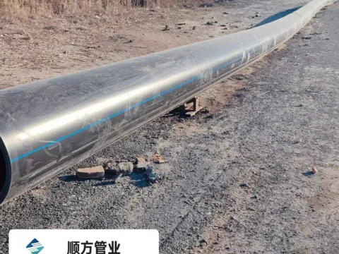 DN630 pressure pipe prepared for pullback installation