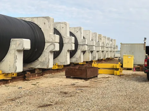 Large staged pipes for culvert and flood control