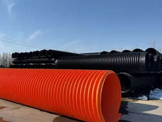 Wound structured-wall pipe yard